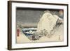 Yuga Mountain in Bizen Province, August 1858-Utagawa Hiroshige-Framed Giclee Print