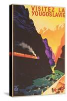 Yugoslavia Travel Poster-Found Image Press-Stretched Canvas