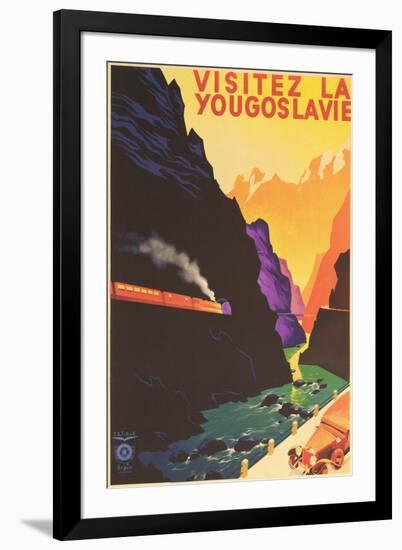 Yugoslavia Travel Poster-Found Image Press-Framed Giclee Print
