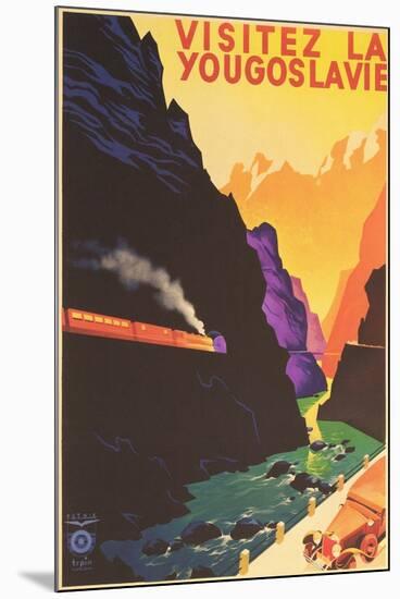 Yugoslavia Travel Poster-Found Image Press-Mounted Giclee Print