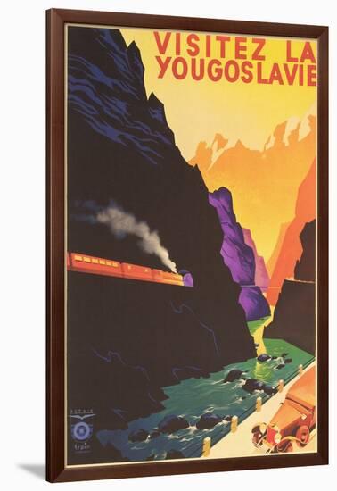 Yugoslavia Travel Poster-Found Image Press-Framed Giclee Print