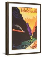 Yugoslavia Travel Poster-null-Framed Art Print