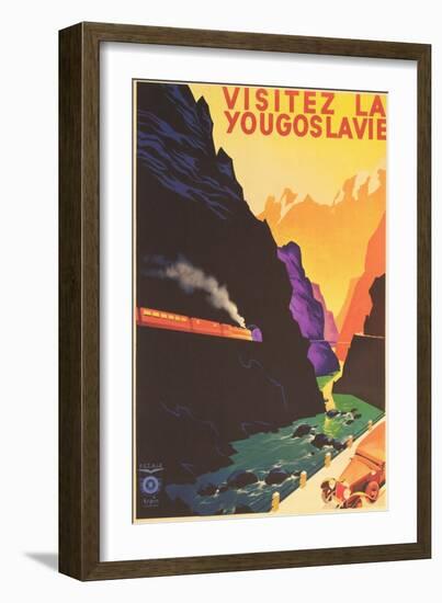 Yugoslavia Travel Poster-null-Framed Art Print