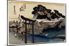 Yugyoji Temle, Fujisawa, C. 1833-Utagawa Hiroshige-Mounted Giclee Print