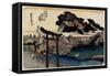 Yugyoji Temle, Fujisawa, C. 1833-Utagawa Hiroshige-Framed Stretched Canvas