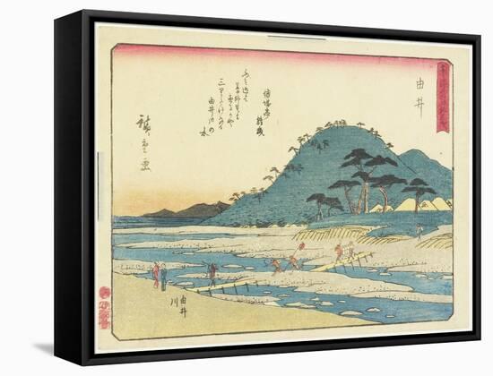 Yui, 1837-1844-Utagawa Hiroshige-Framed Stretched Canvas