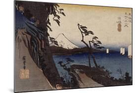 Yui, le col de Satta-Ando Hiroshige-Mounted Giclee Print