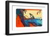 Yui: Path of Setta with Mount Fuji-Ando Hiroshige-Framed Giclee Print