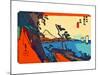 Yui: Path of Setta with Mount Fuji-Ando Hiroshige-Mounted Giclee Print