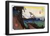 Yui, Satta Peak, 1830S-Ando Hiroshige-Framed Giclee Print