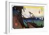 Yui, Satta Peak, 1830S-Ando Hiroshige-Framed Giclee Print