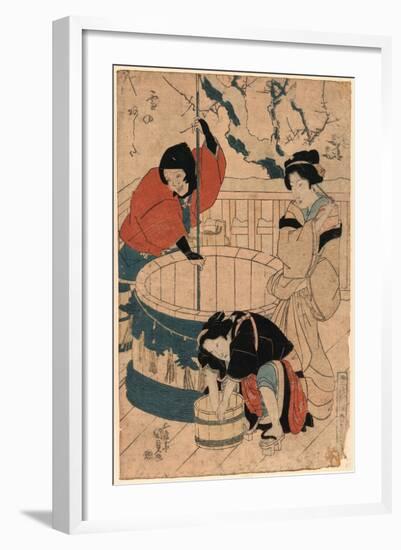 Yuki No Ashita-Utagawa Toyokuni-Framed Giclee Print