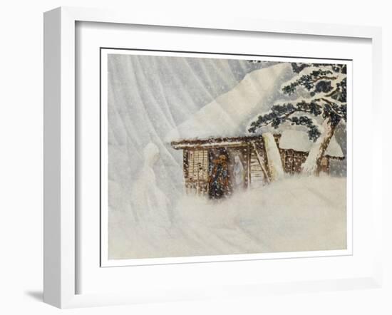 Yuki Onna, Japanese Snow Ghost-R. Gordon Smith-Framed Art Print