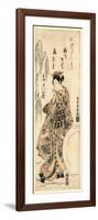 Yukidama O Tsukuru Musume-Torii Kiyomitsu-Framed Giclee Print