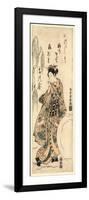 Yukidama O Tsukuru Musume-Torii Kiyomitsu-Framed Giclee Print