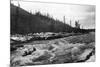 Yukon, Alaska View of Canoeing Whitehorse Rapids Photograph - Yukon, AK-Lantern Press-Mounted Art Print
