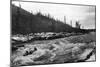 Yukon, Alaska View of Canoeing Whitehorse Rapids Photograph - Yukon, AK-Lantern Press-Mounted Art Print