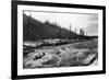 Yukon, Alaska View of Canoeing Whitehorse Rapids Photograph - Yukon, AK-Lantern Press-Framed Premium Giclee Print