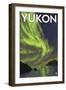 Yukon, Canada - Northern Lights, c.2009-Lantern Press-Framed Art Print