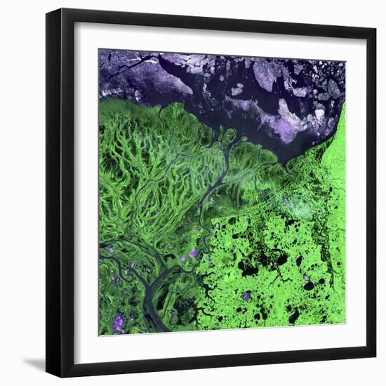 Yukon Delta, Alaska-Science Source-Framed Photographic Print