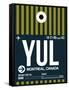 YUL Montreal Luggage Tag 1-NaxArt-Framed Stretched Canvas