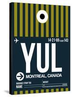 YUL Montreal Luggage Tag 1-NaxArt-Stretched Canvas