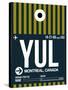 YUL Montreal Luggage Tag 1-NaxArt-Stretched Canvas