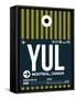 YUL Montreal Luggage Tag 1-NaxArt-Framed Stretched Canvas