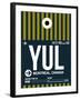 YUL Montreal Luggage Tag 1-NaxArt-Framed Art Print