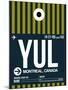 YUL Montreal Luggage Tag 1-NaxArt-Mounted Art Print