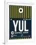 YUL Montreal Luggage Tag 1-NaxArt-Framed Art Print