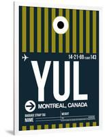 YUL Montreal Luggage Tag 1-NaxArt-Framed Art Print