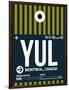 YUL Montreal Luggage Tag 1-NaxArt-Framed Art Print