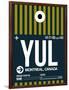 YUL Montreal Luggage Tag 1-NaxArt-Framed Art Print