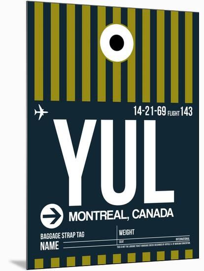 YUL Montreal Luggage Tag 1-NaxArt-Mounted Art Print