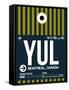 YUL Montreal Luggage Tag 1-NaxArt-Framed Stretched Canvas