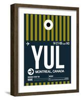 YUL Montreal Luggage Tag 1-NaxArt-Framed Art Print