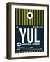 YUL Montreal Luggage Tag 1-NaxArt-Framed Art Print