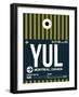 YUL Montreal Luggage Tag 1-NaxArt-Framed Art Print