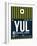 YUL Montreal Luggage Tag 1-NaxArt-Framed Art Print