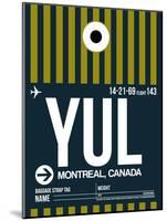 YUL Montreal Luggage Tag 1-NaxArt-Mounted Art Print