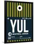 YUL Montreal Luggage Tag 1-NaxArt-Framed Premium Giclee Print