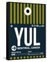 YUL Montreal Luggage Tag 1-NaxArt-Framed Stretched Canvas