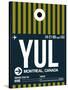 YUL Montreal Luggage Tag 1-NaxArt-Stretched Canvas