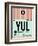 YUL Montreal Luggage Tag 2-NaxArt-Framed Art Print