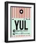 YUL Montreal Luggage Tag 2-NaxArt-Framed Art Print