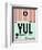 YUL Montreal Luggage Tag 2-NaxArt-Framed Art Print