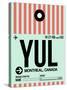 YUL Montreal Luggage Tag 2-NaxArt-Stretched Canvas