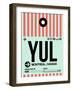 YUL Montreal Luggage Tag 2-NaxArt-Framed Art Print