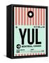 YUL Montreal Luggage Tag 2-NaxArt-Framed Stretched Canvas